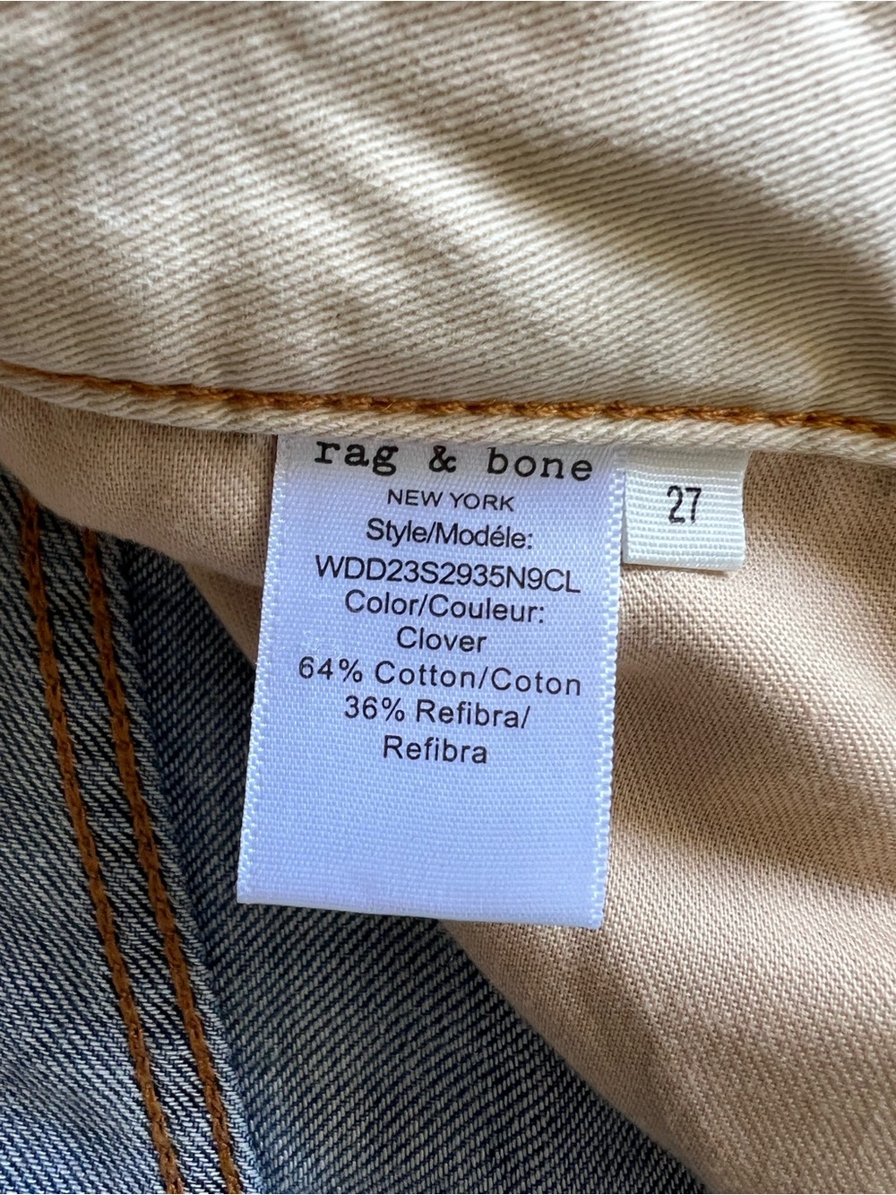 Rag & Bone Women’s Featherweight Logan Wide Leg Jeans Size 27 - Clover - Picture 4 of 10